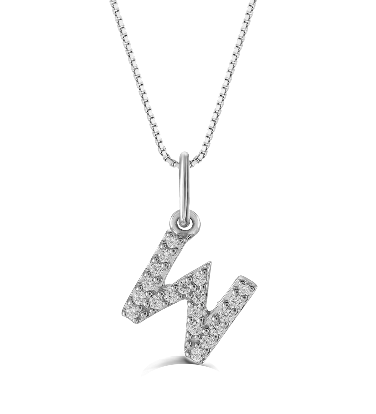 10k Gold Mini Diamond Letter Necklace