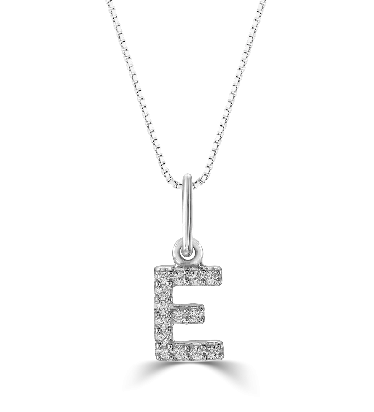 10k Gold Mini Diamond Letter Necklace