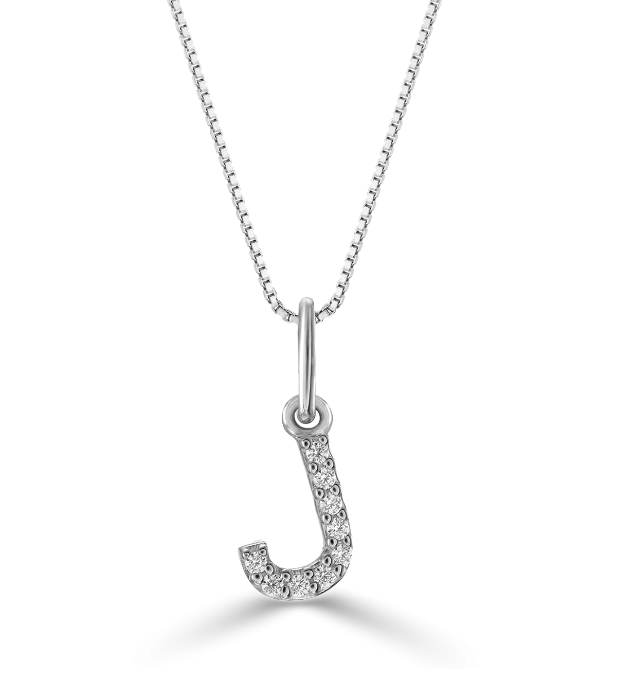 10k Gold Mini Diamond Letter Necklace