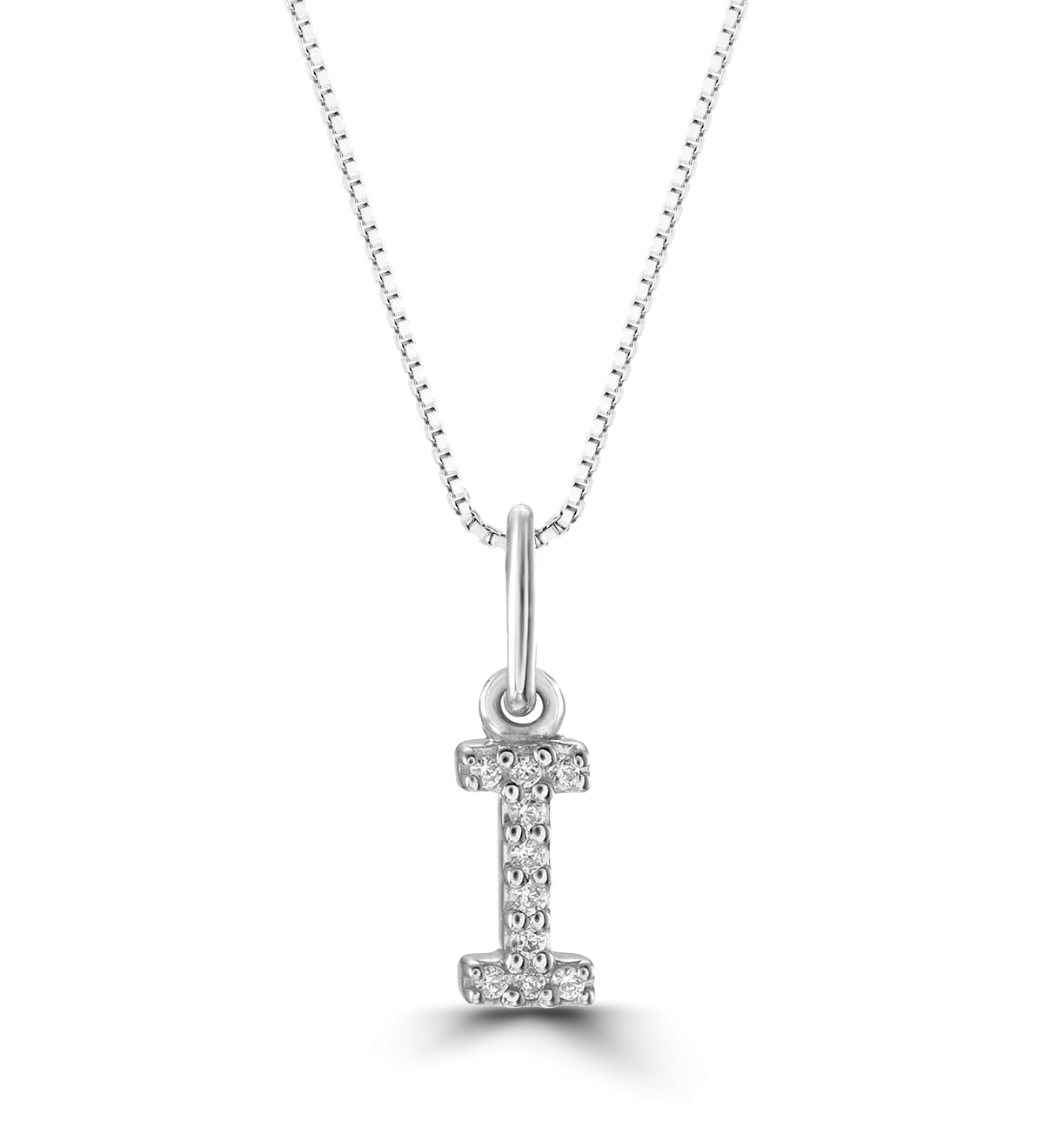 10k Gold Mini Diamond Letter Necklace