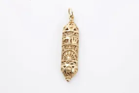 14k Yellow Gold Mezuzah Pendant (3.90g.)