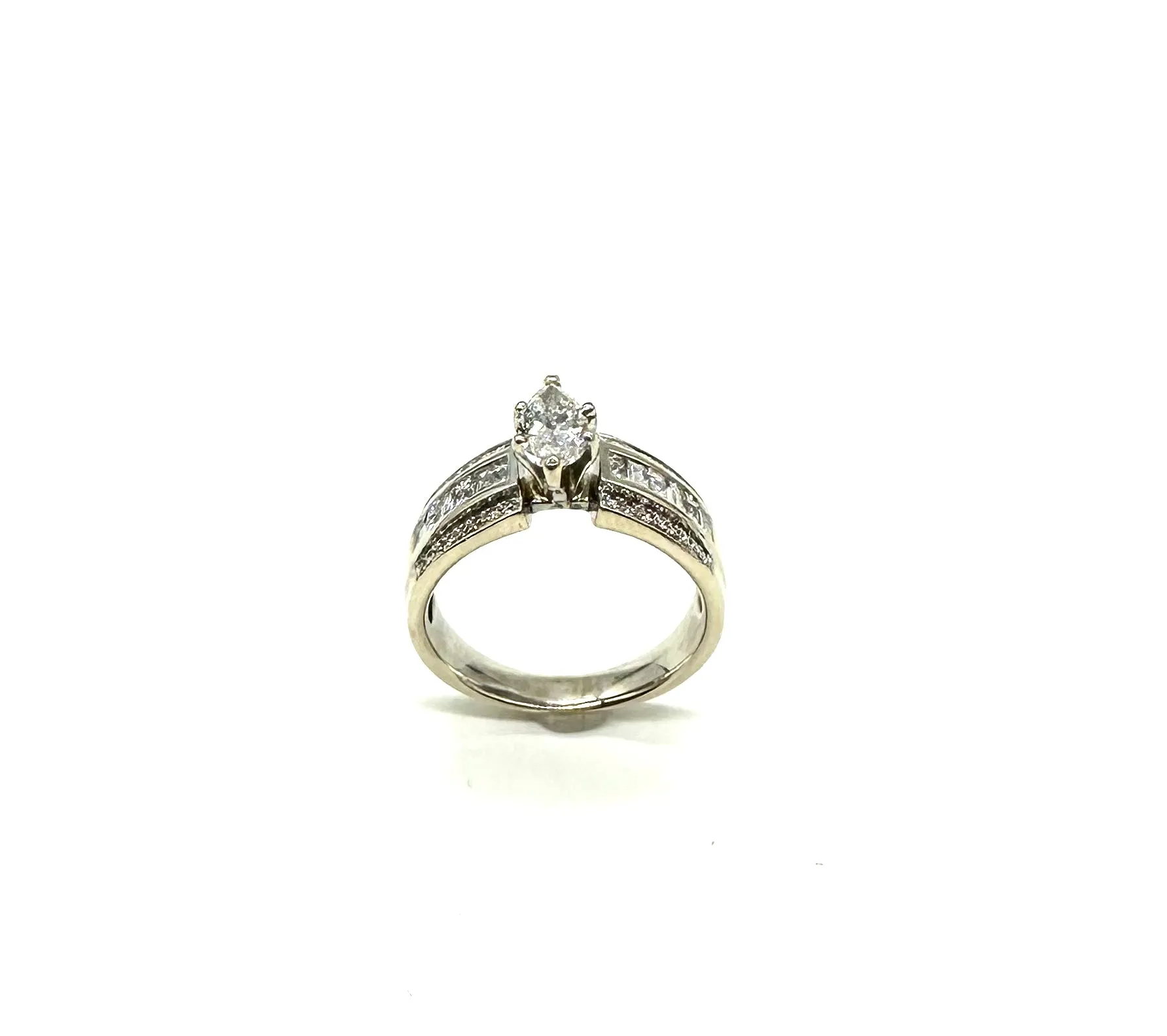 1.70 Ctw Marquise Diamond Wedding Ring