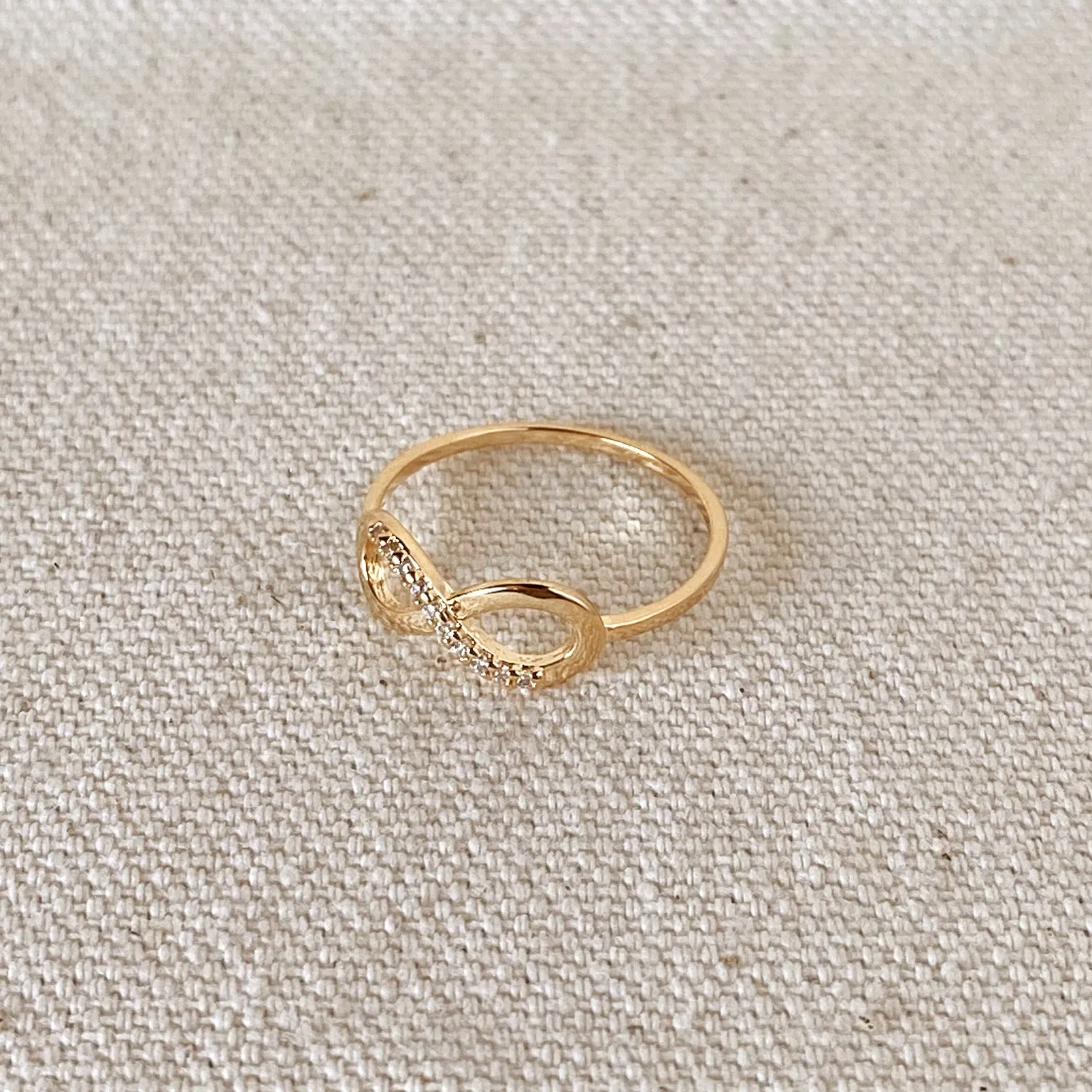 18k Gold Filled Infinity Dainty Ring