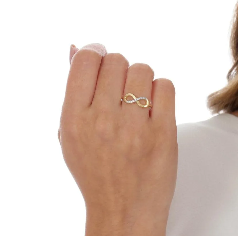 18k Gold Filled Infinity Dainty Ring