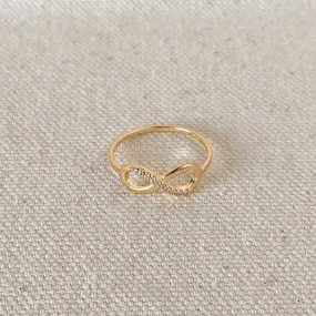 18k Gold Filled Infinity Dainty Ring