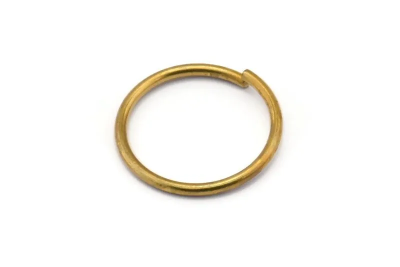 20mm Jump Ring - 50 Raw Brass Jump Rings (20x1.5mm) D0234