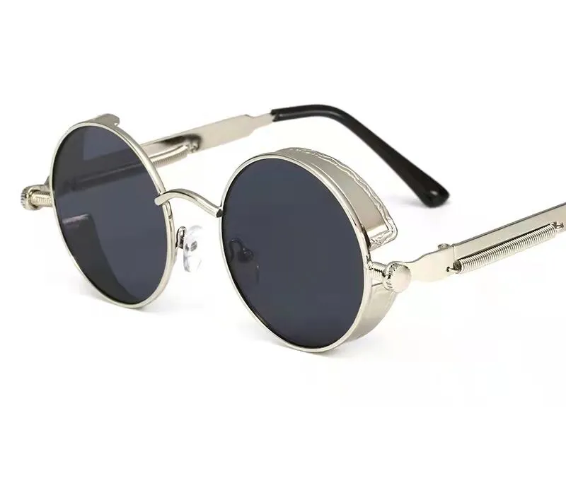 2518 SUNGLASSES - BLACK & SILVER