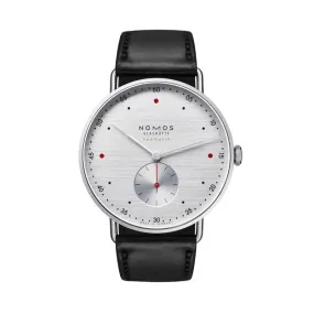 39MM NOMOS GLASHUTTE METRO NEOMATIK 39 SILVERCUT AUTOMATIC WATCH