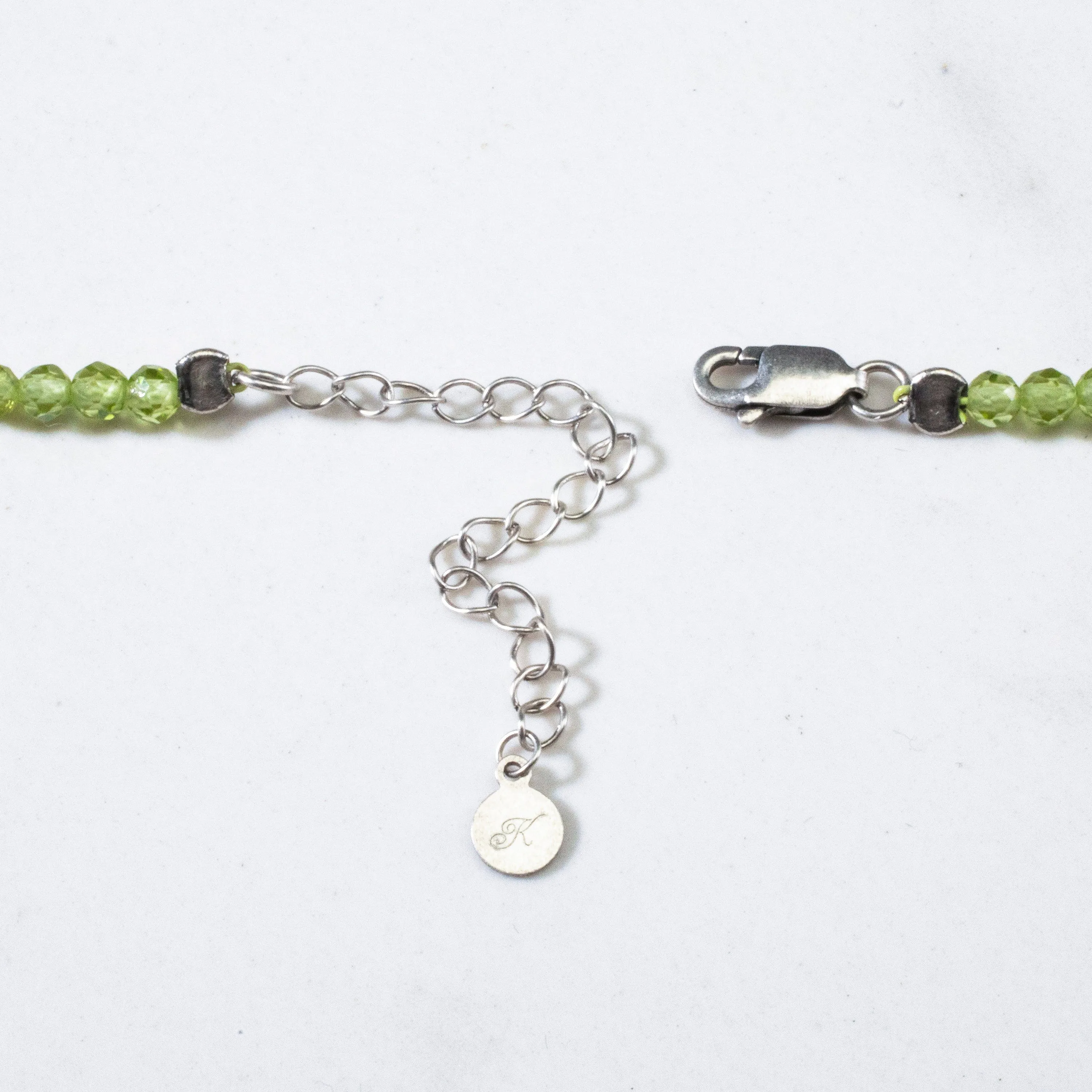 3mm Peridot Faceted 31 Necklace / Multi Wrap Bracelet