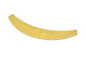 87mm Brass Choker - 10 Raw Brass Choker With 2 Holes (87x16X0.80Mm) B0001