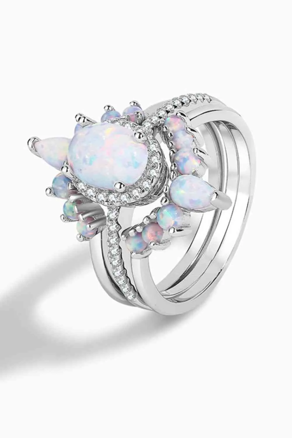 925 Sterling Silver Opal Ring