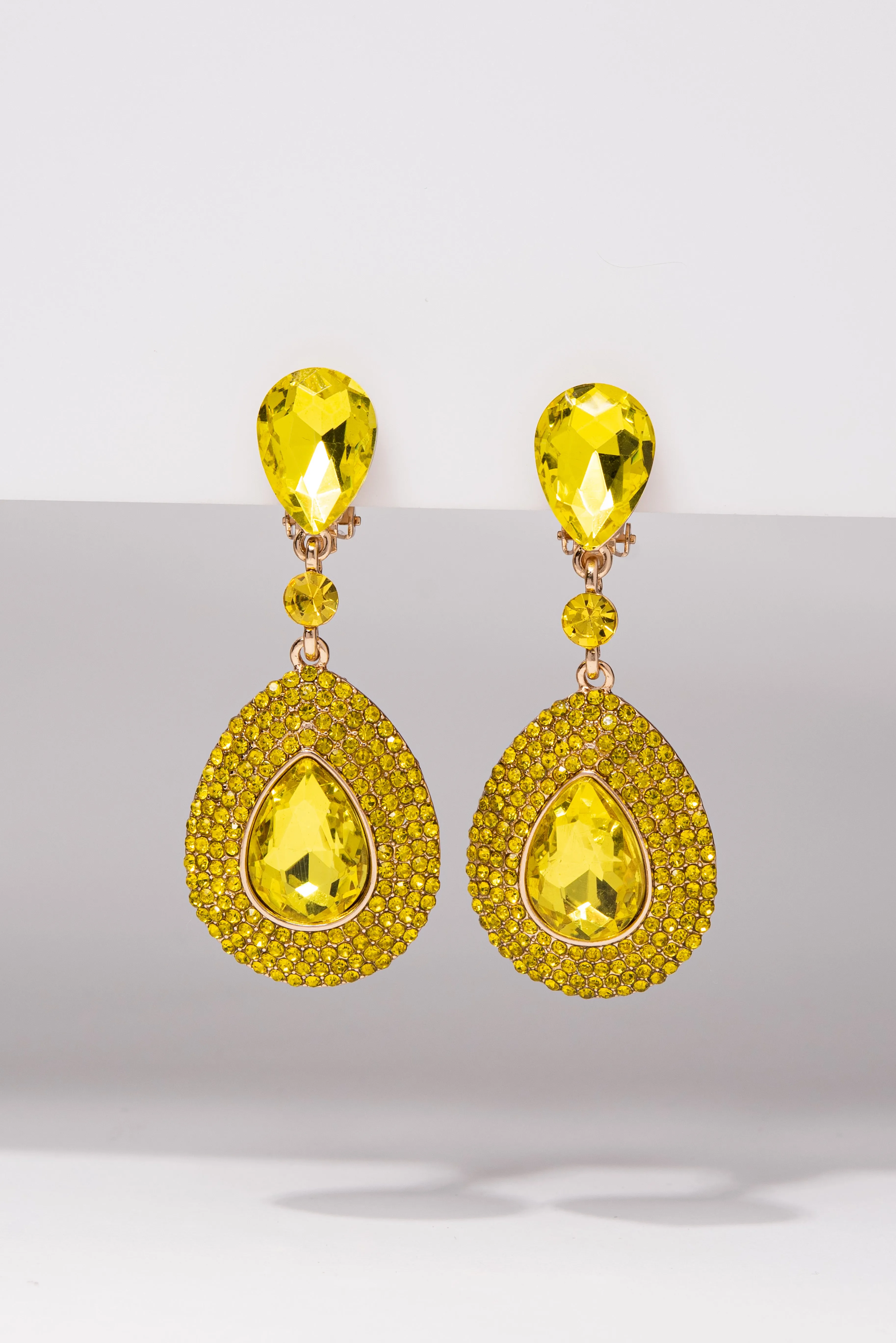 Adalira Rhinestone Clip-on Earrings