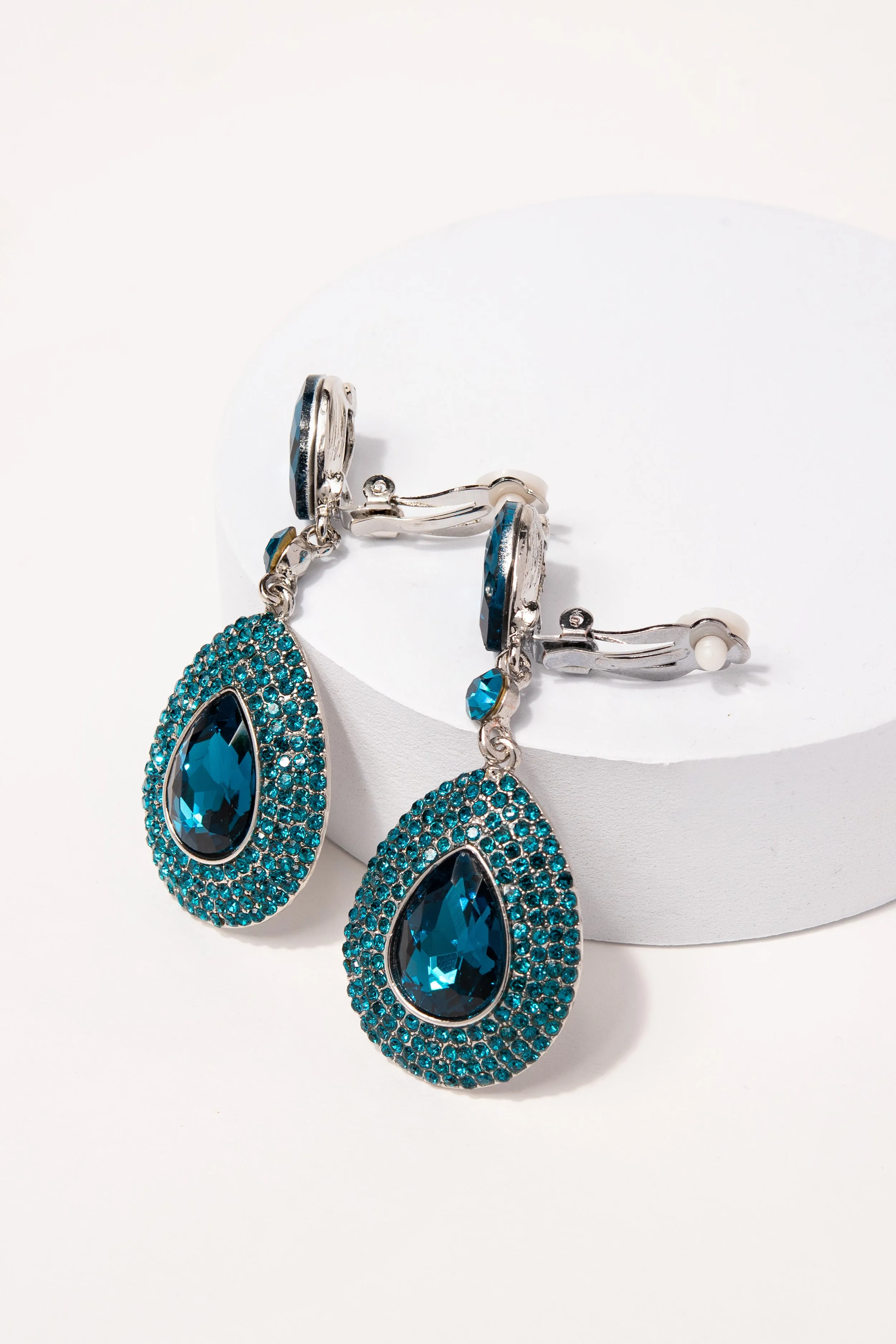 Adalira Rhinestone Clip-on Earrings