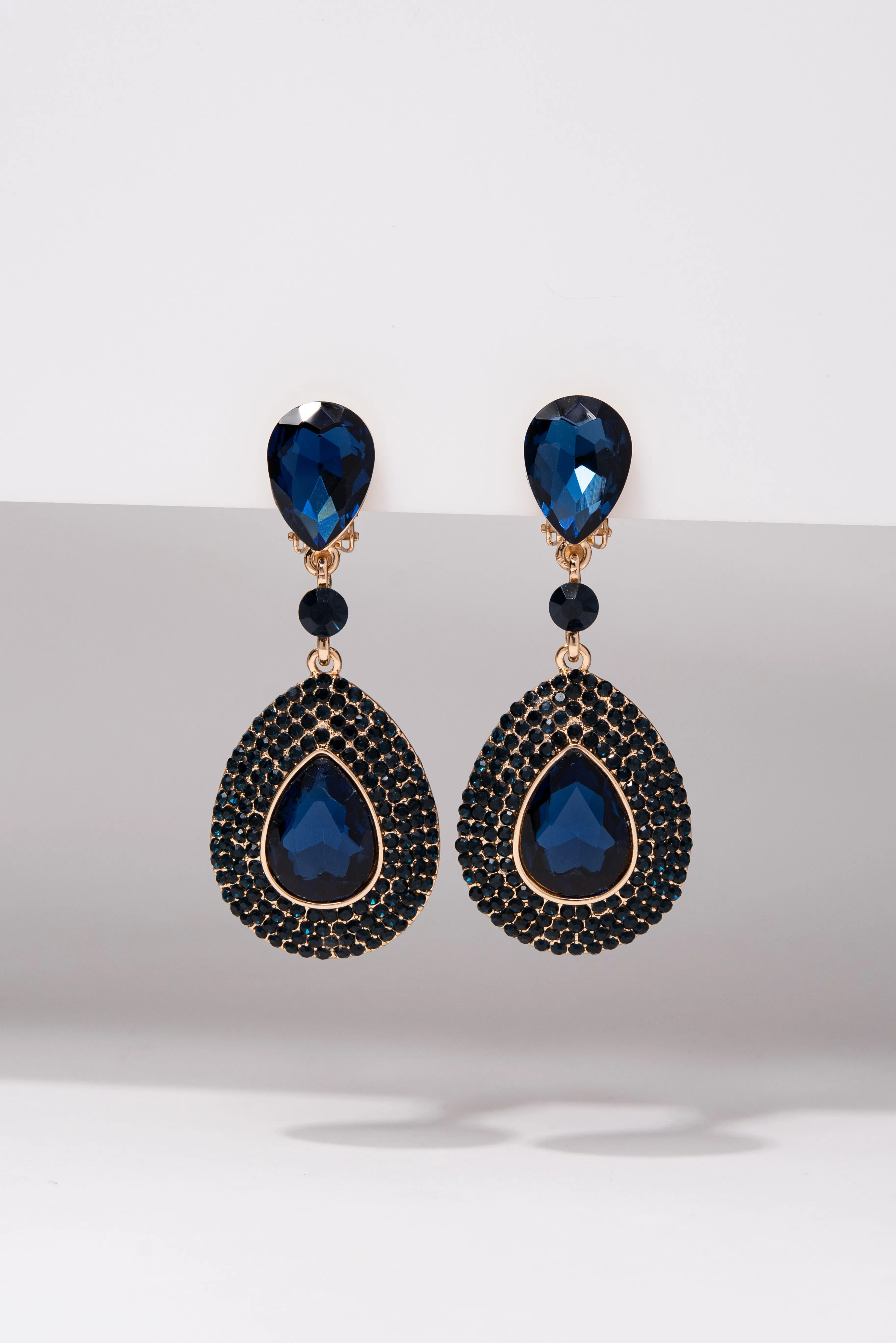 Adalira Rhinestone Clip-on Earrings