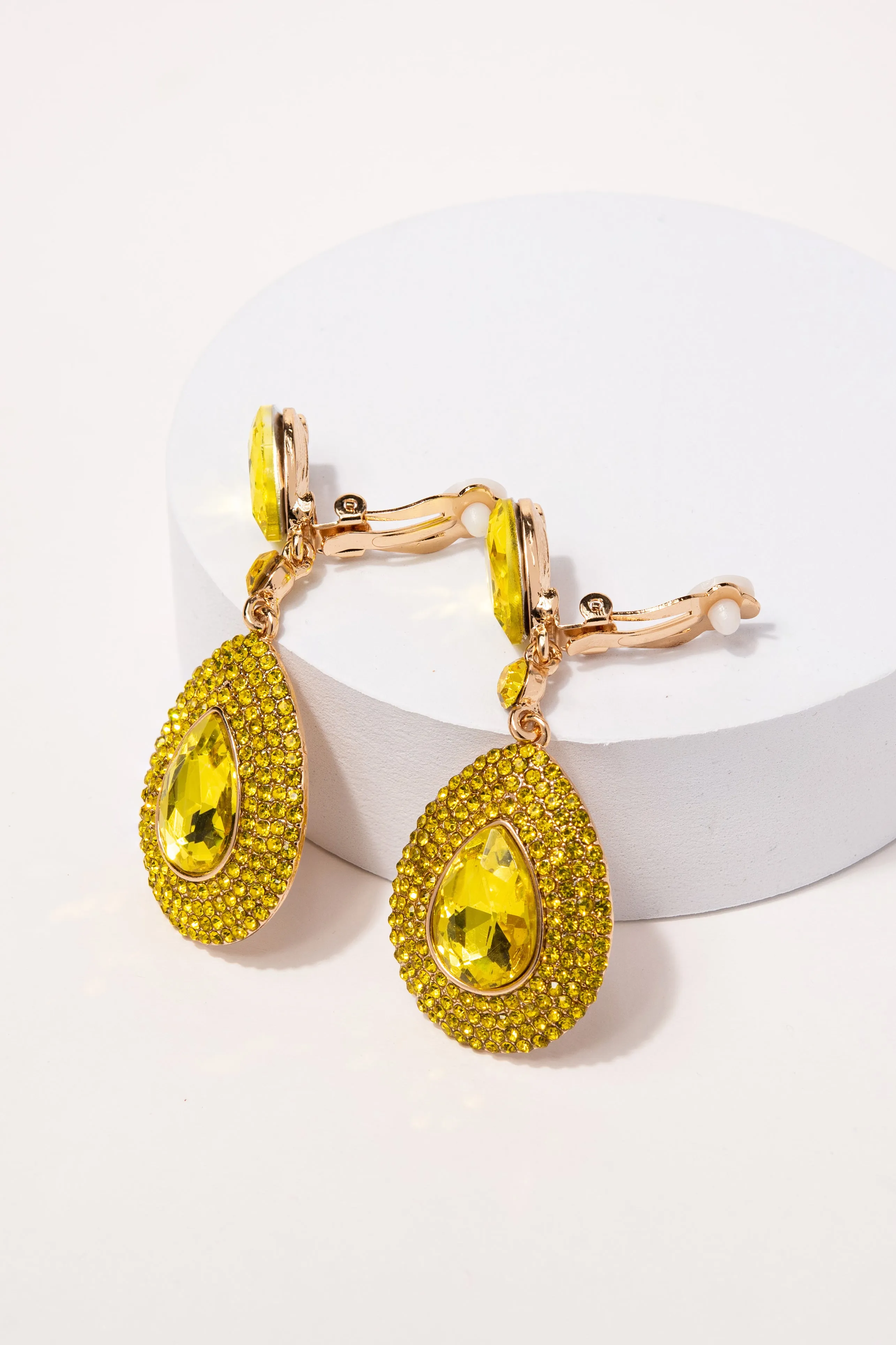 Adalira Rhinestone Clip-on Earrings