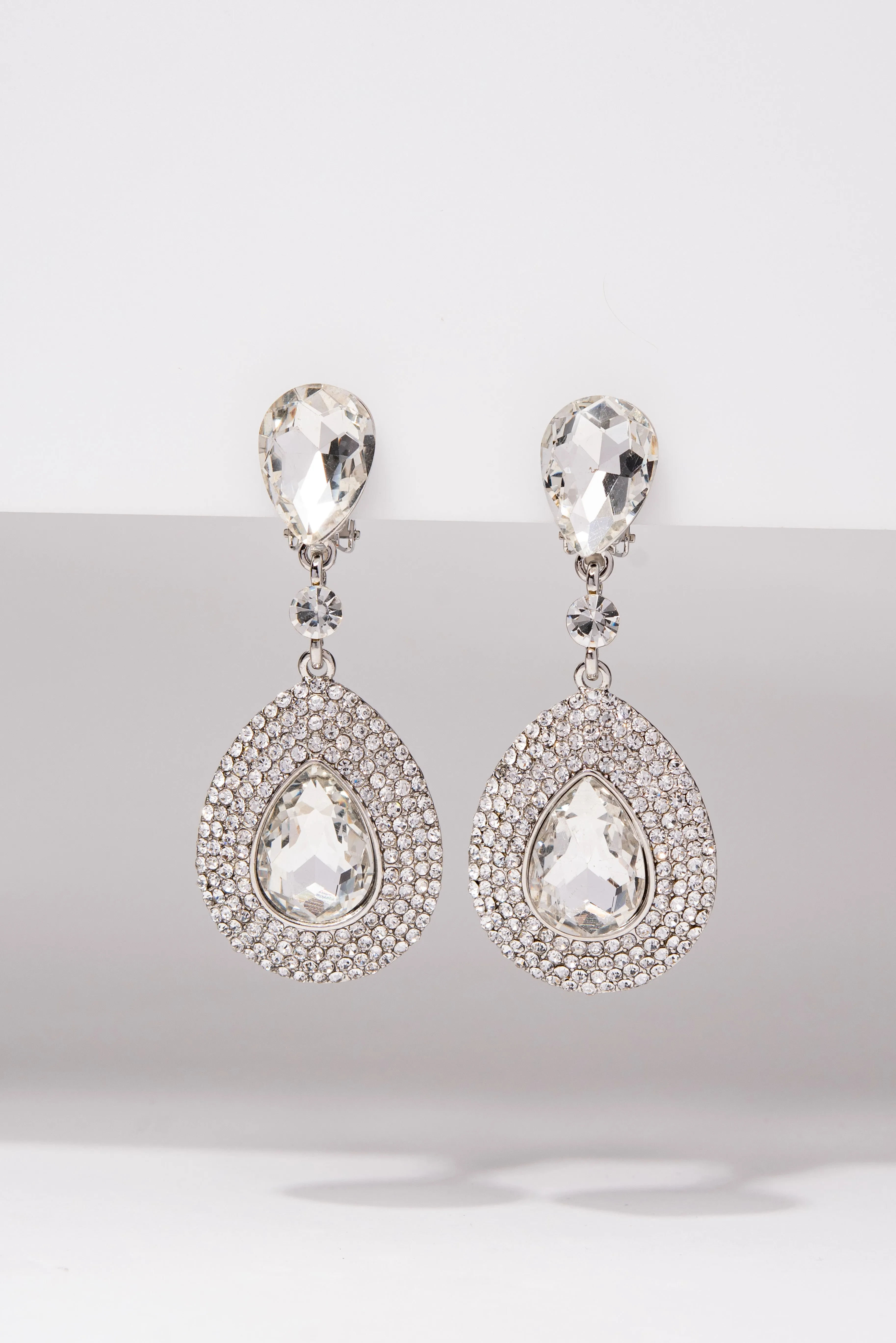 Adalira Rhinestone Clip-on Earrings