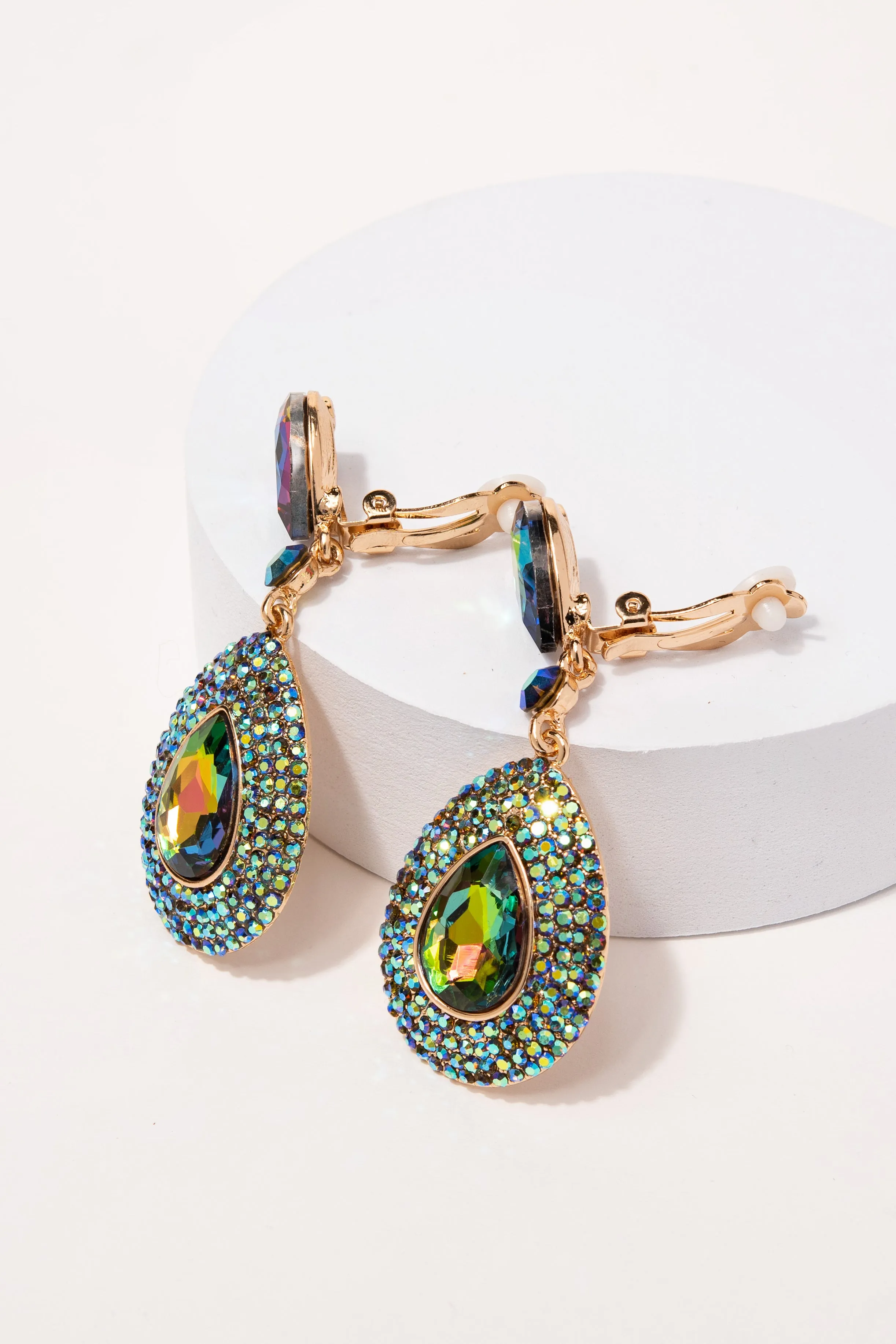 Adalira Rhinestone Clip-on Earrings