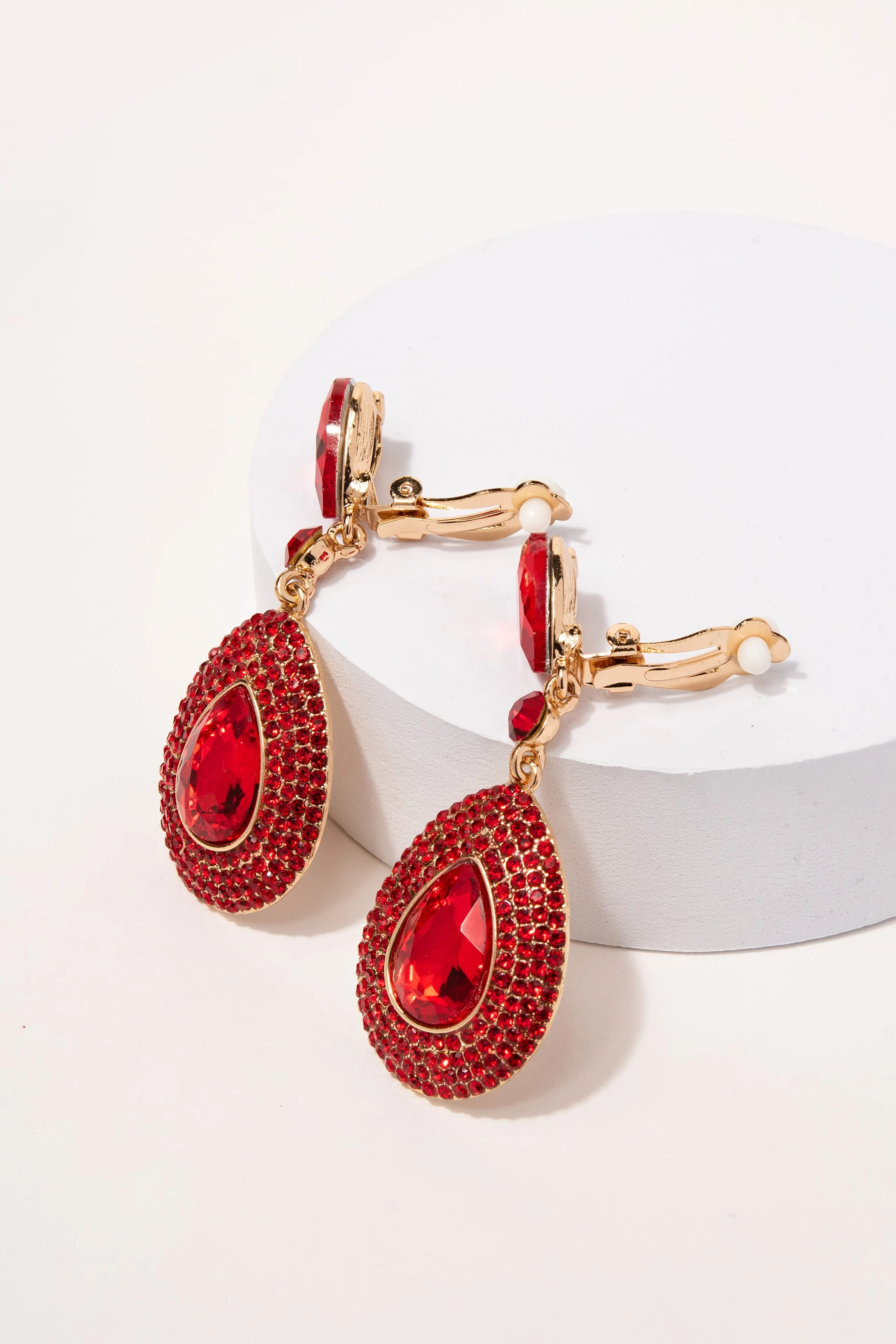 Adalira Rhinestone Clip-on Earrings