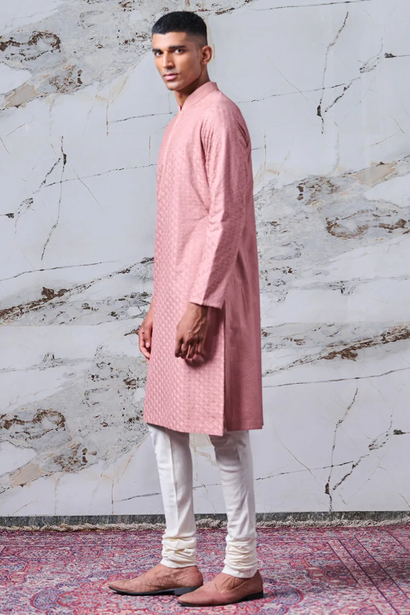 All Over Thread Embroidered Kurta Set