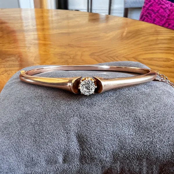 Antique Diamond Bangle Bracelet