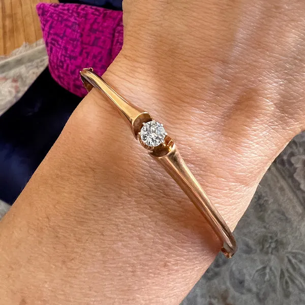 Antique Diamond Bangle Bracelet