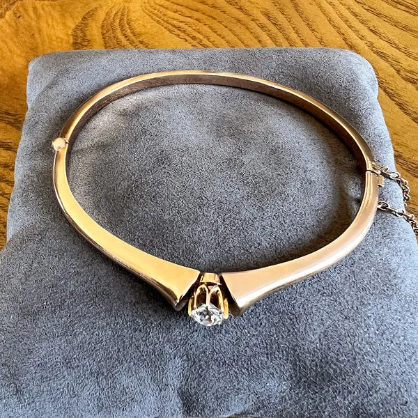 Antique Diamond Bangle Bracelet