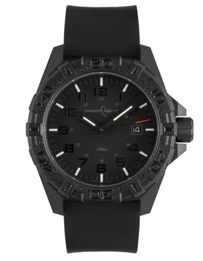 ArmourLite Operator Series Mens Watch - Carbon Fiber Case - Dive Bezel - Black