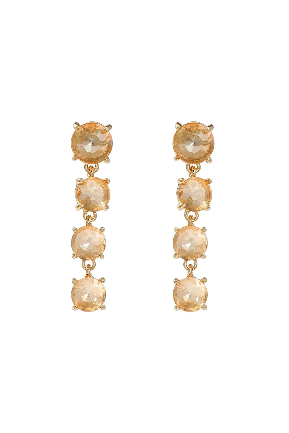 BABY DAZZLE EARRINGS CHAMPAGNE