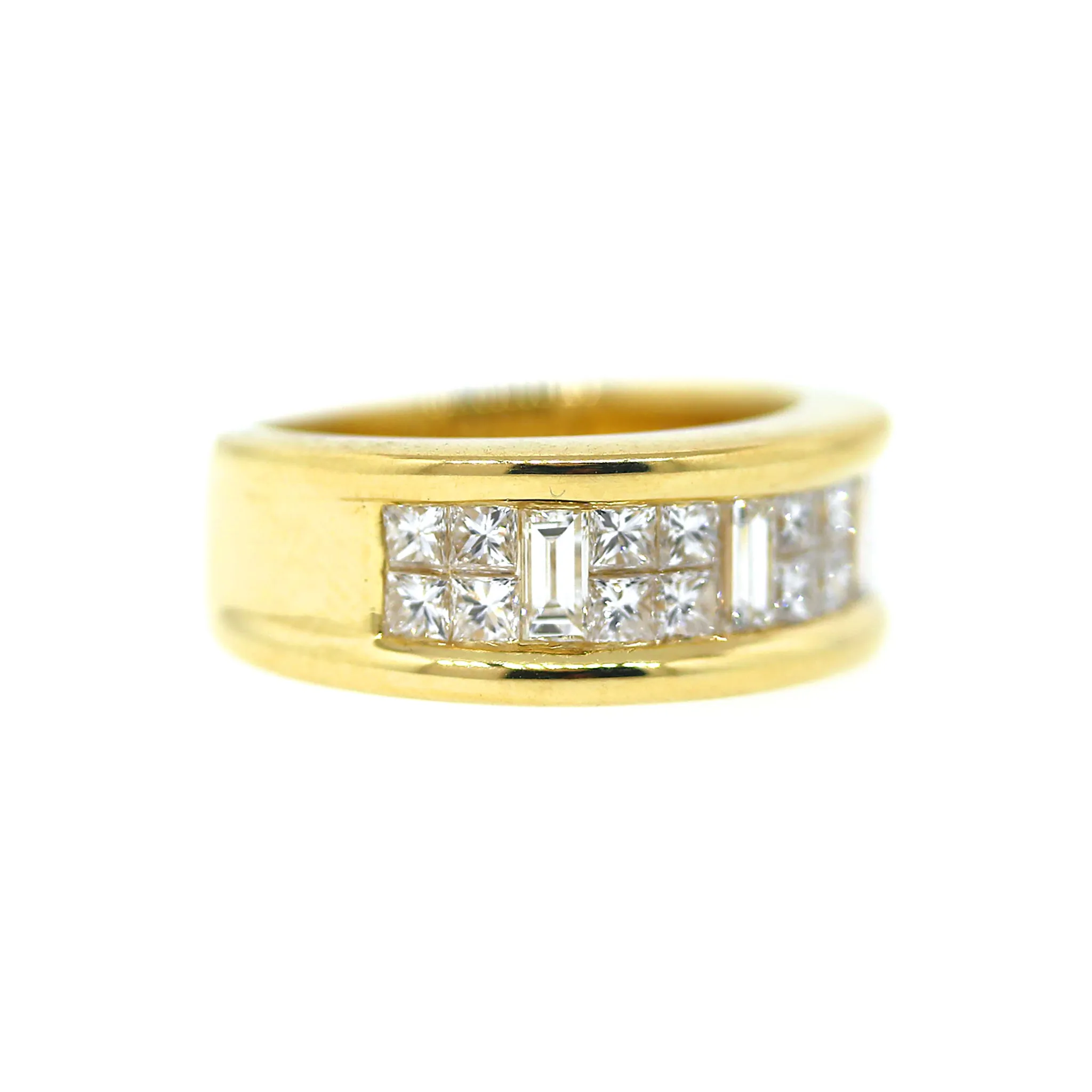 Baguette & Princess Cut Diamond Band