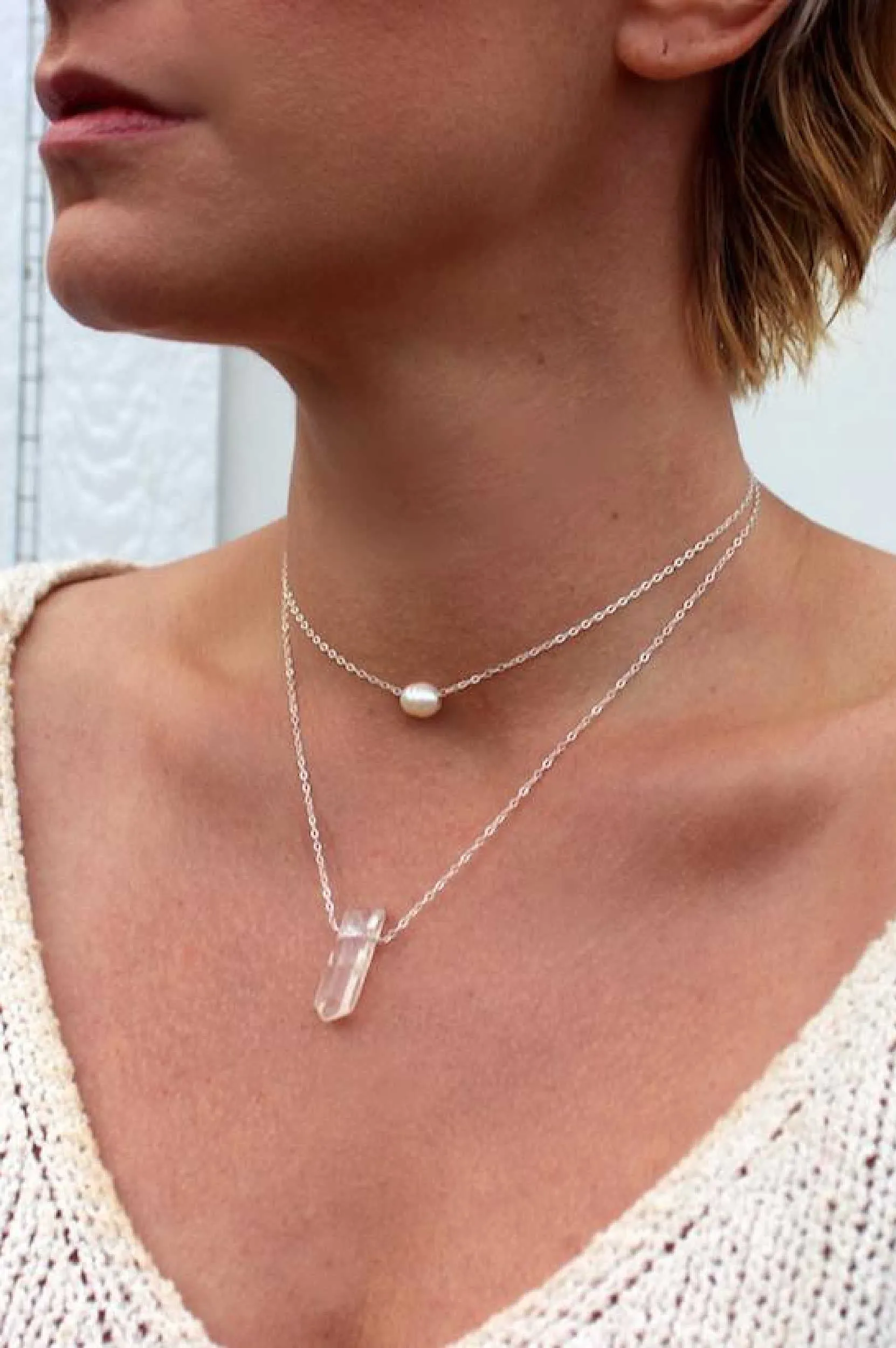 Balance Pearl Choker Necklace