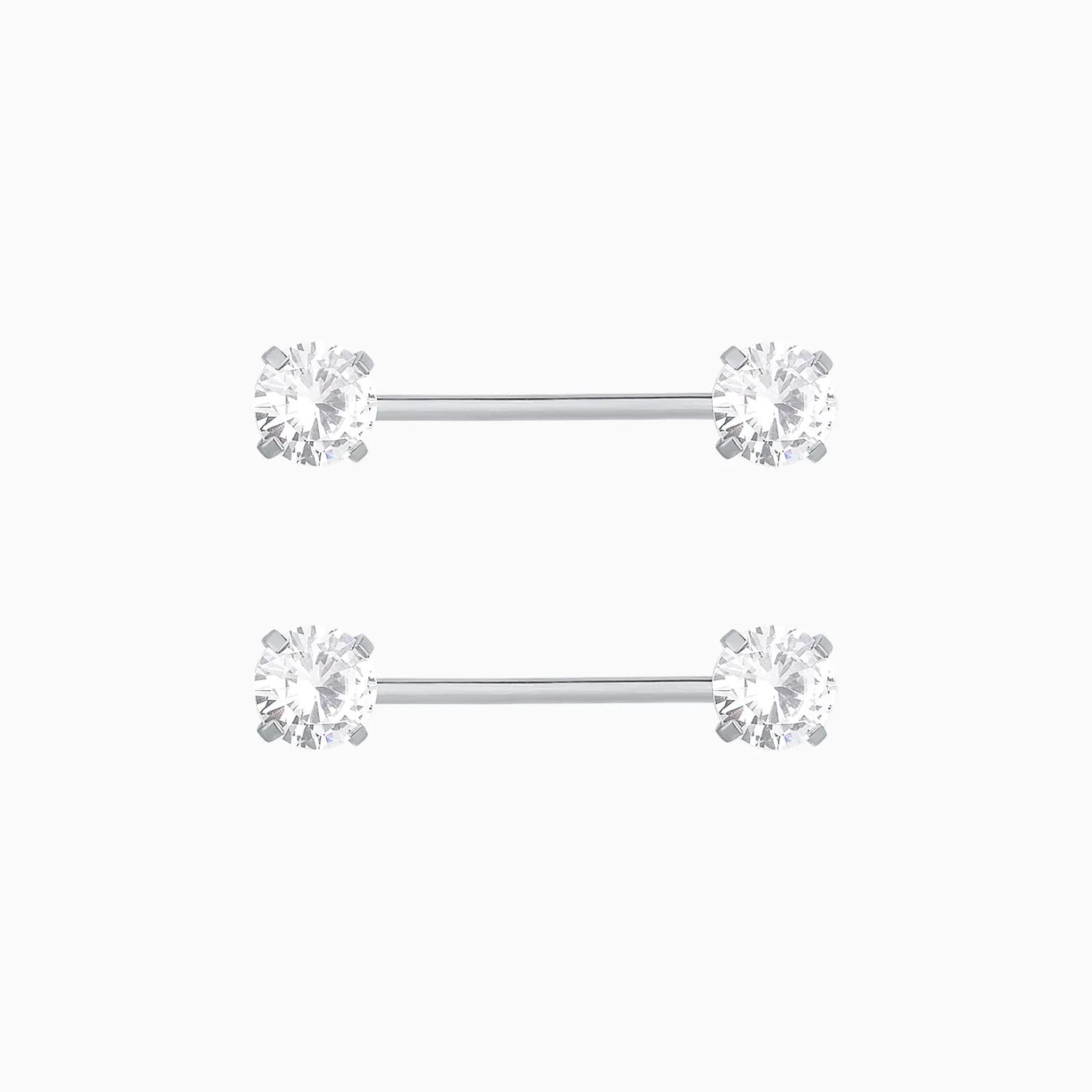 Basic Gem Nipple Rings