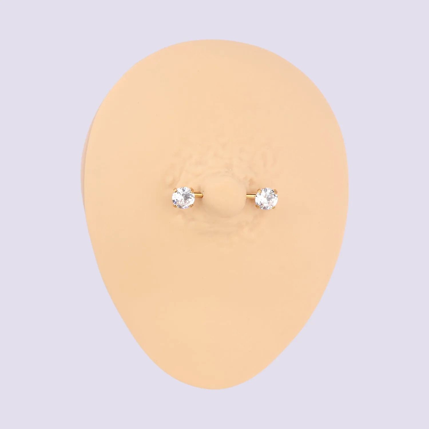 Basic Gem Nipple Rings