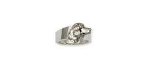 Beagle Ring Jewelry Sterling Silver Handmade Dog Ring CH36-R