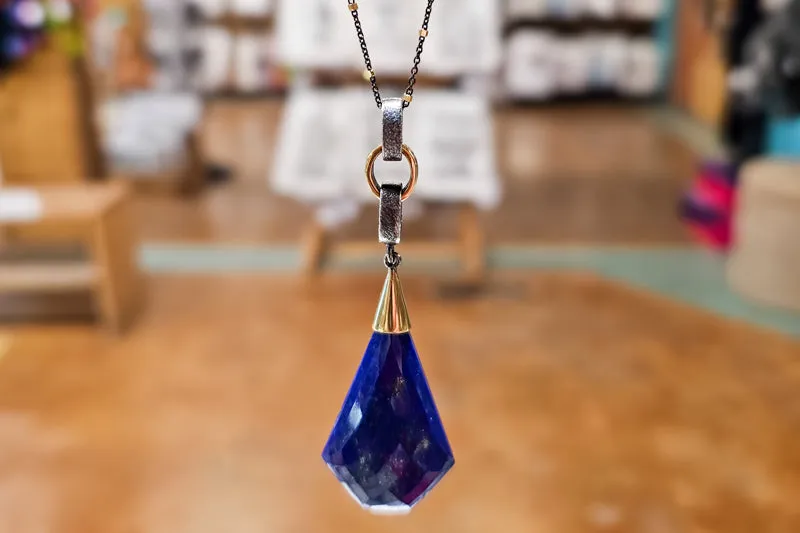 Bora Lapis Mystique Silver and Bronze Pendant