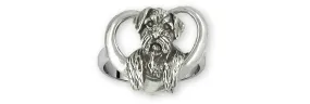 Border Terrier Jewelry Sterling Silver Handmade Border Terrier Ring  BDT2-R