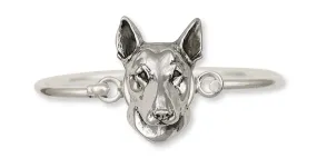 Bull Terrier Bracelet Handmade Sterling Silver Dog Jewelry BU3-HB