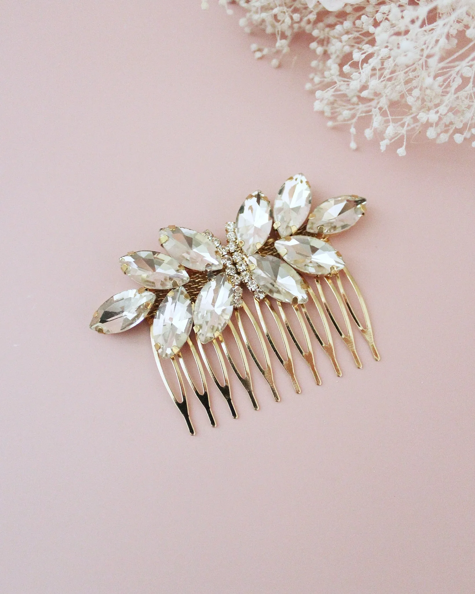 Butterfly Jeweled Hair Comb