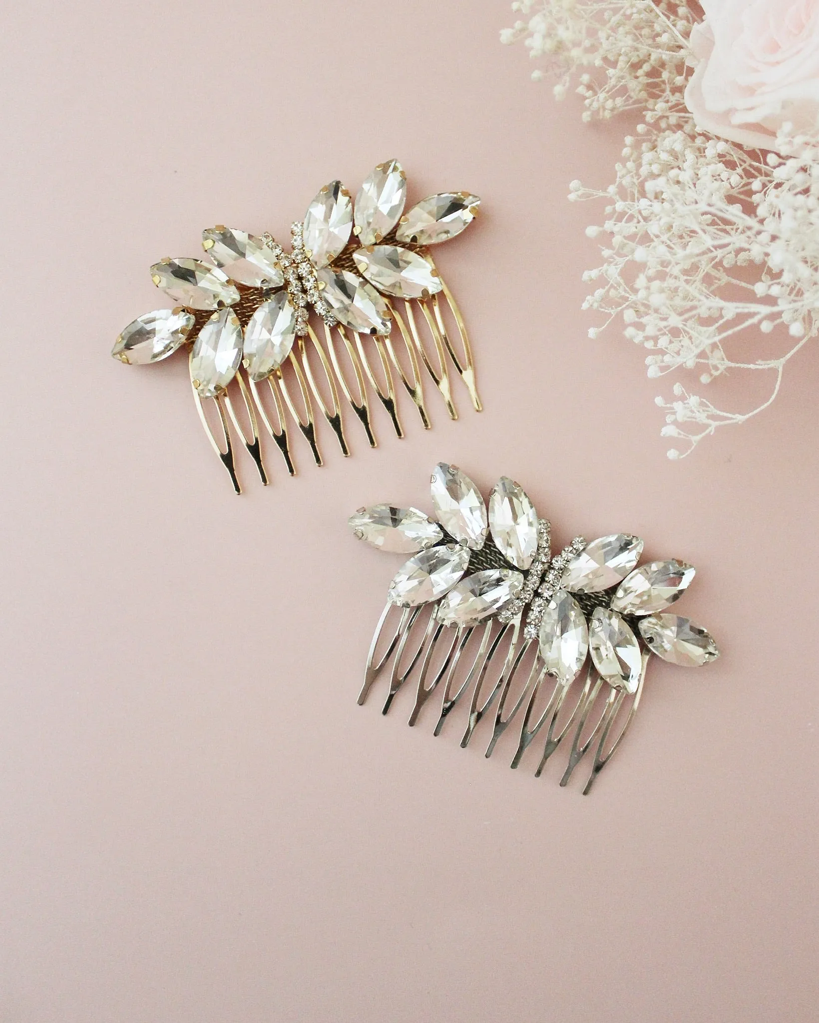 Butterfly Jeweled Hair Comb