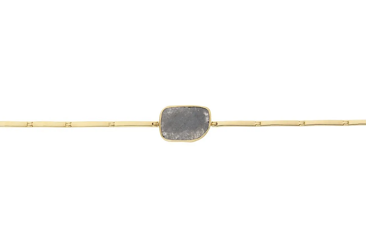  Celine Daoust 14k Rose-cut Diamond Articulated Bracelet 