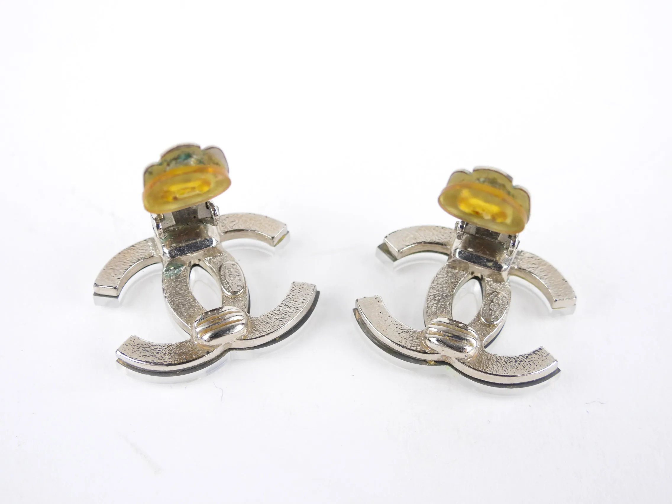 Chanel 03A CC Mirror Clip On Earrings