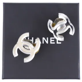 Chanel 03A CC Mirror Clip On Earrings