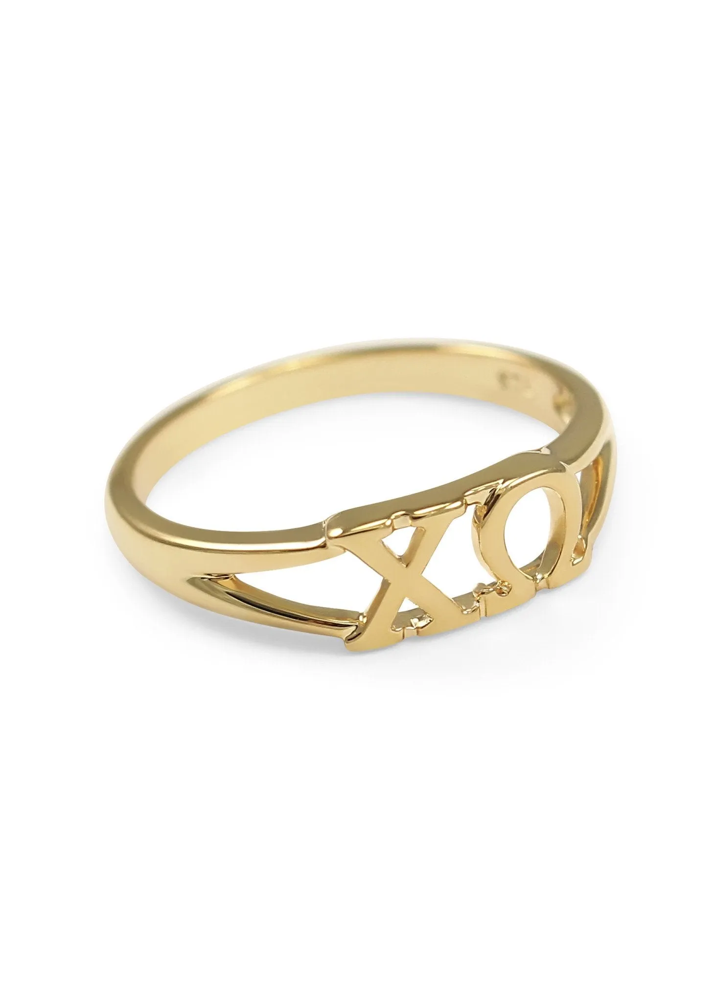 Chi Omega Sunshine 14k Gold Plated Ring