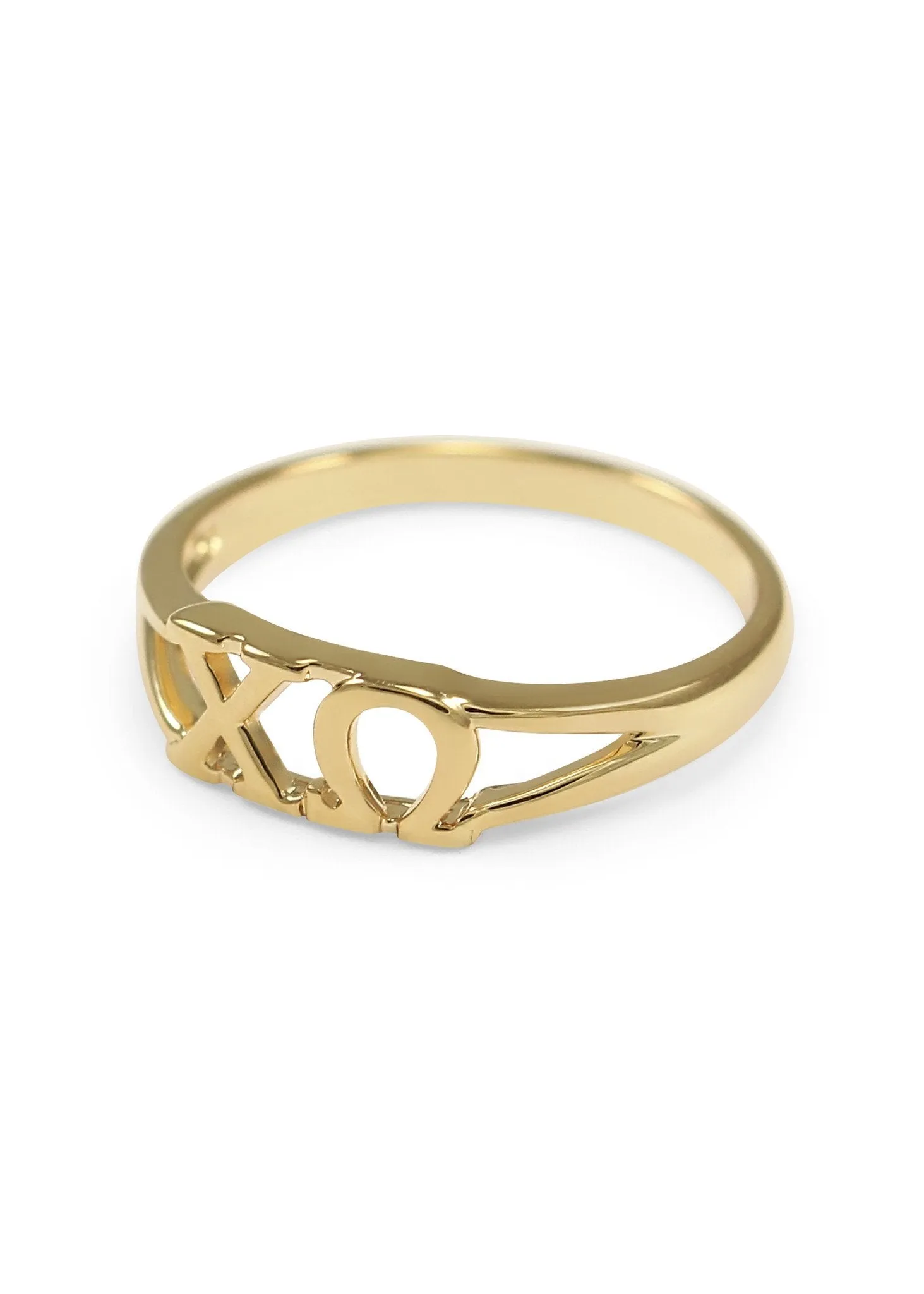 Chi Omega Sunshine 14k Gold Plated Ring