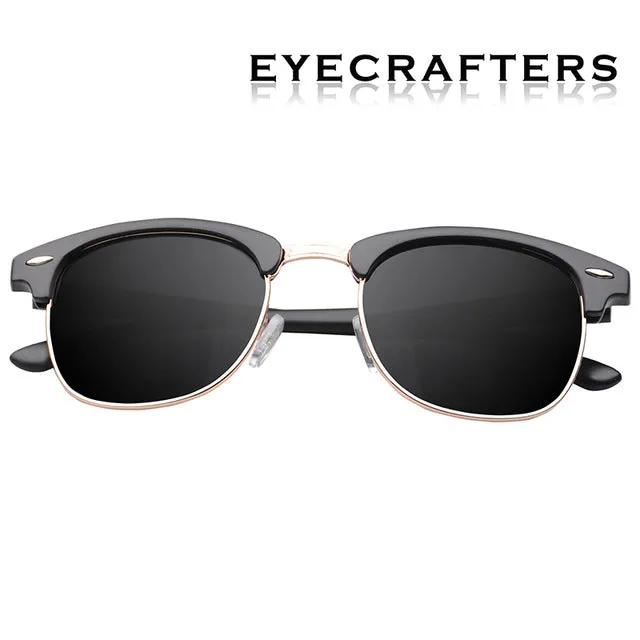 Classic Half Metal Frame Polarized Sunglasses Men Women