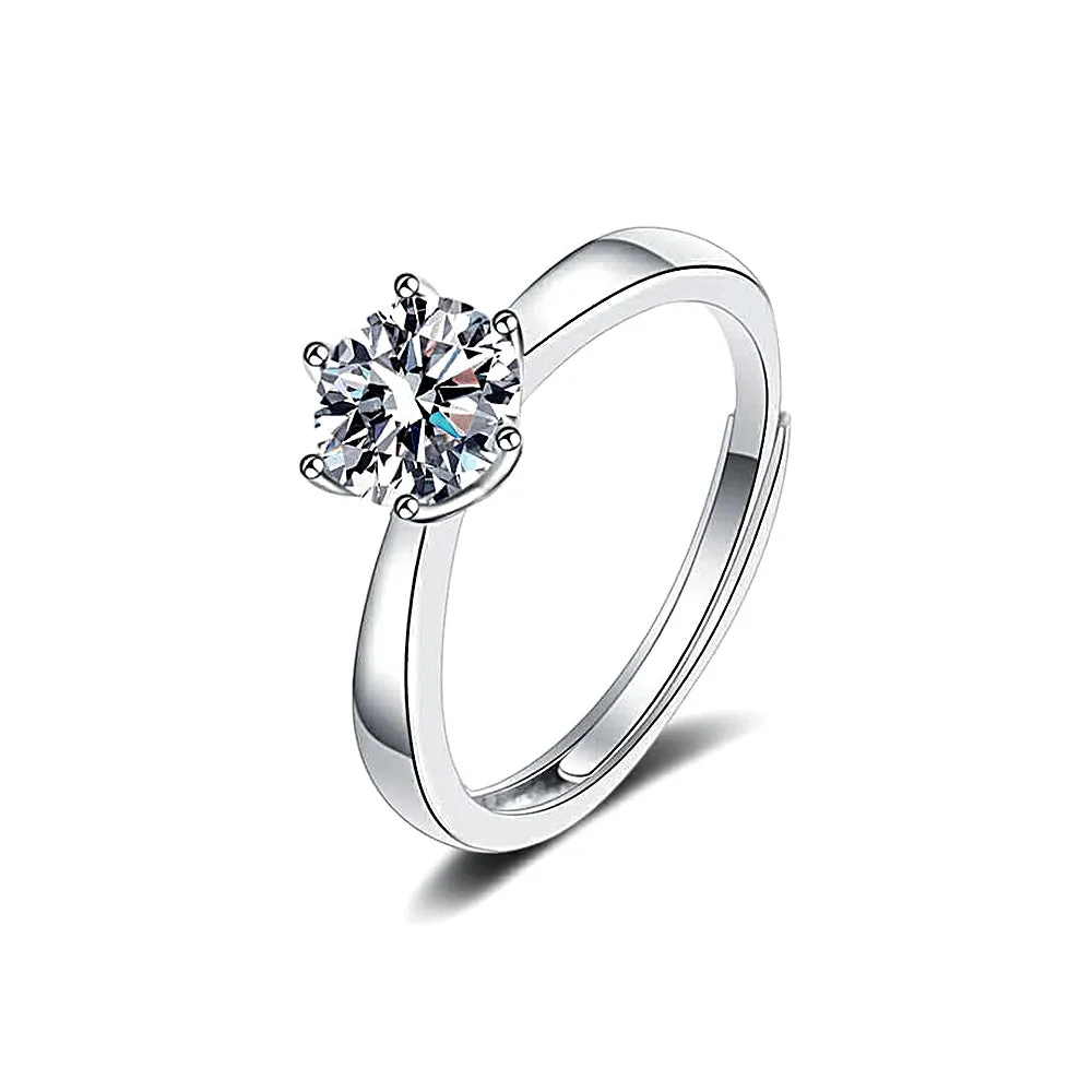 Classic Simple Moissanite Ring