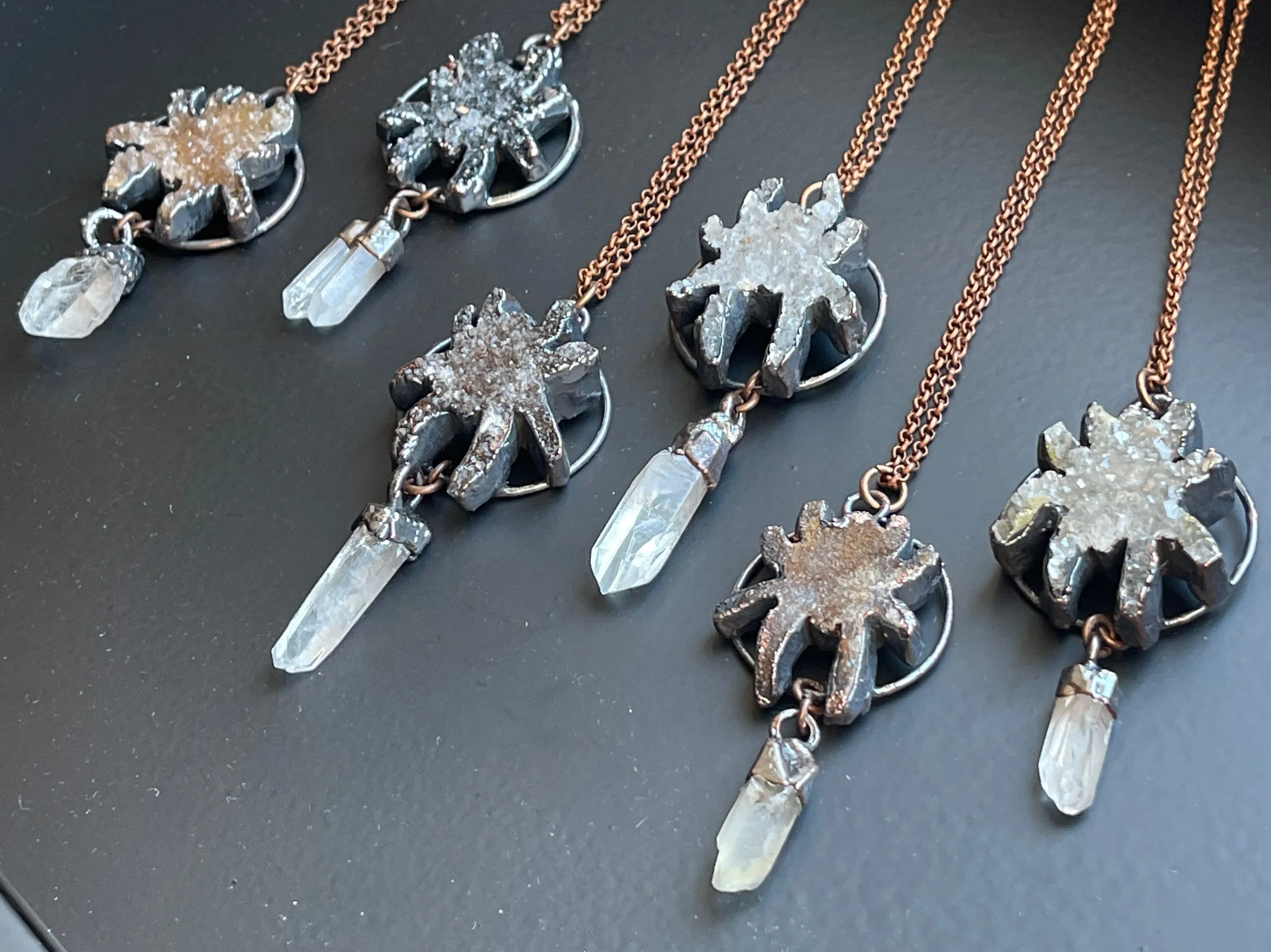 Crystal Spider Necklace