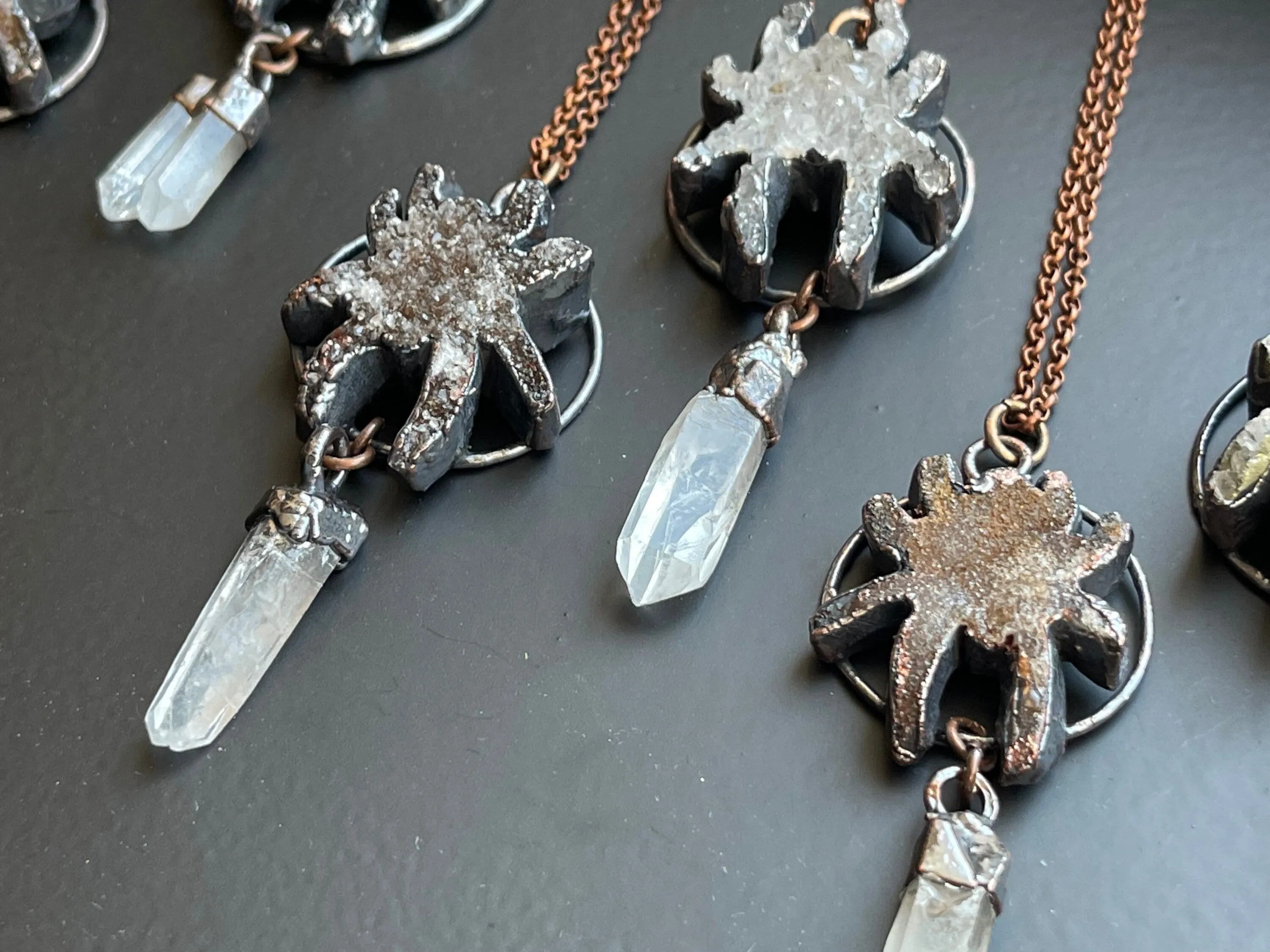 Crystal Spider Necklace