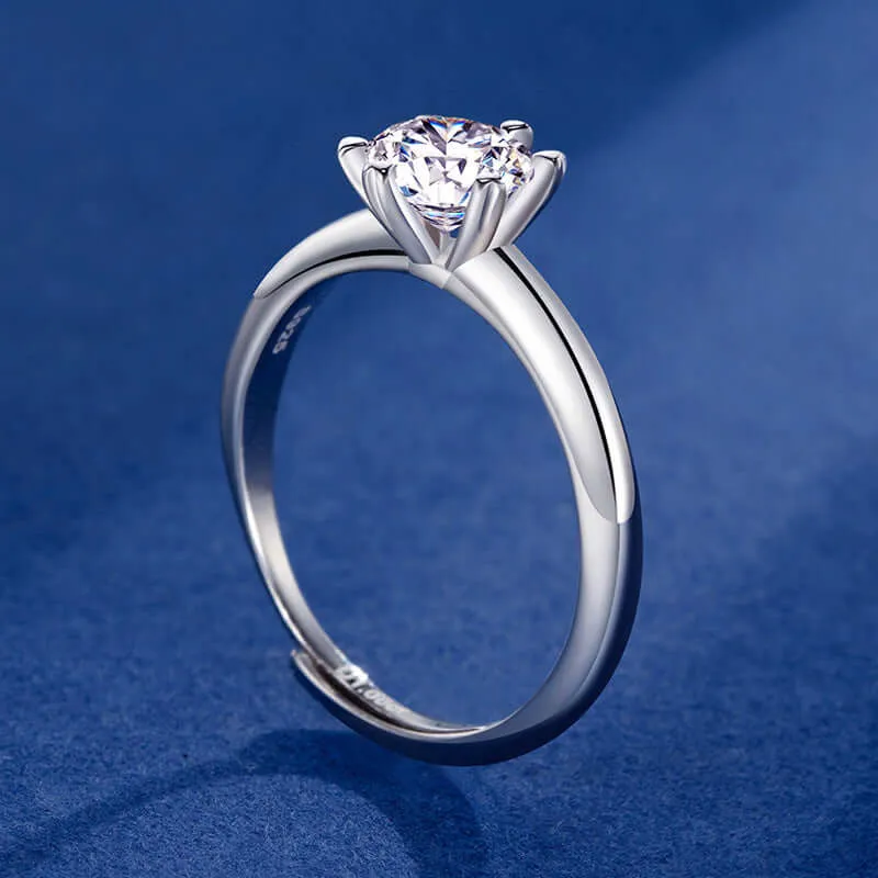 Diamond Simple Proposal Moissanite Ring