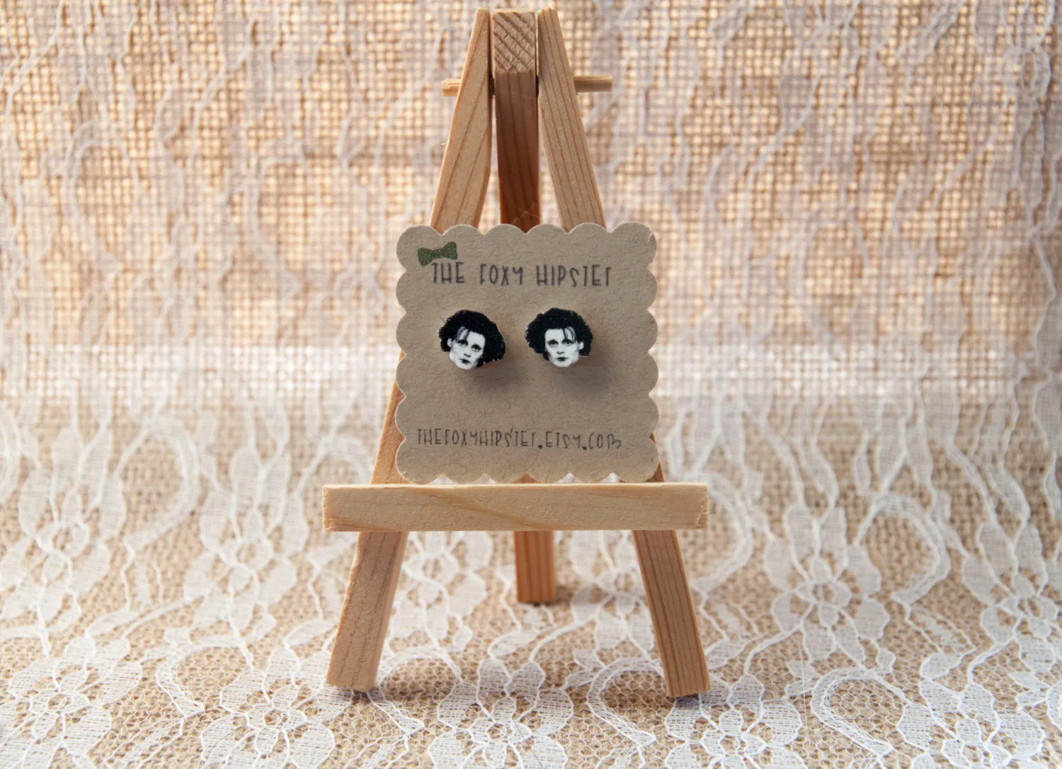 Edward Scissorhands Inspired Stud Earrings