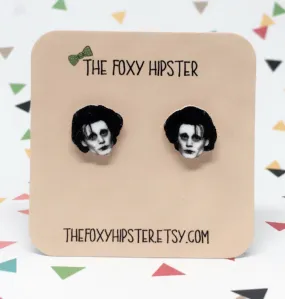 Edward Scissorhands Inspired Stud Earrings